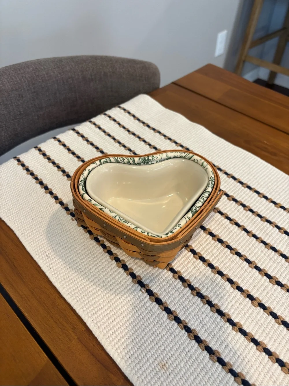 Longaberger wide 5” deep